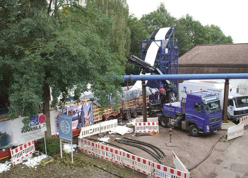 Einrichtung der Baustelle in Bremen | Foto: A. zu Eulenburg