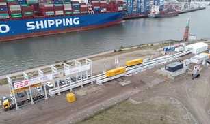 Max Bögl stellt Schwebe-Transport für Container vor