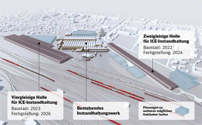 Die Kohle geht – die Bahn kommt: Das neue Werk Cottbus der Deutschen Bahn | Foto: Deutsche Bahn Die Kohle geht – die Bahn kommt: Das neue Werk Cottbus der Deutschen Bahn | Foto: Deutsche Bahn