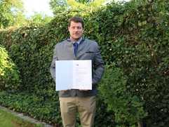 Dominik Fürmann bundesweit erster Sachverständiger