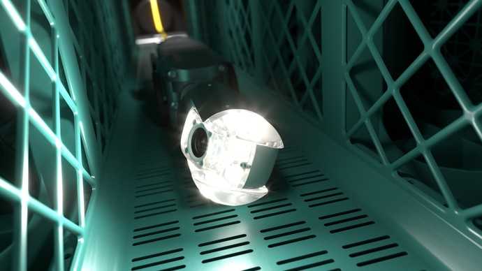 Über die transparente Konstruktion des Inspektionstunnels ist der Innenraum der „Rigofill inspect"-Rigolen vollständig einsehbar. So lassen sich die statisch relevanten Tragelemente, der Zustand der Vliesumhüllung, die seitlichen Anschlusspunkte und der Boden kontrollieren. | Foto: Fränkische