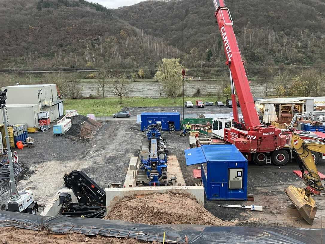 Anspruchsvolle Hangbohrung im Moseltal