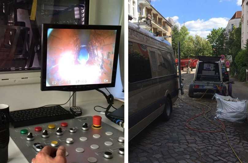 Erster Einsatz der hauseigenen HD-Roboter von Mauerspecht bei Hamburg Wasser (2018) | Foto: Mauerspecht