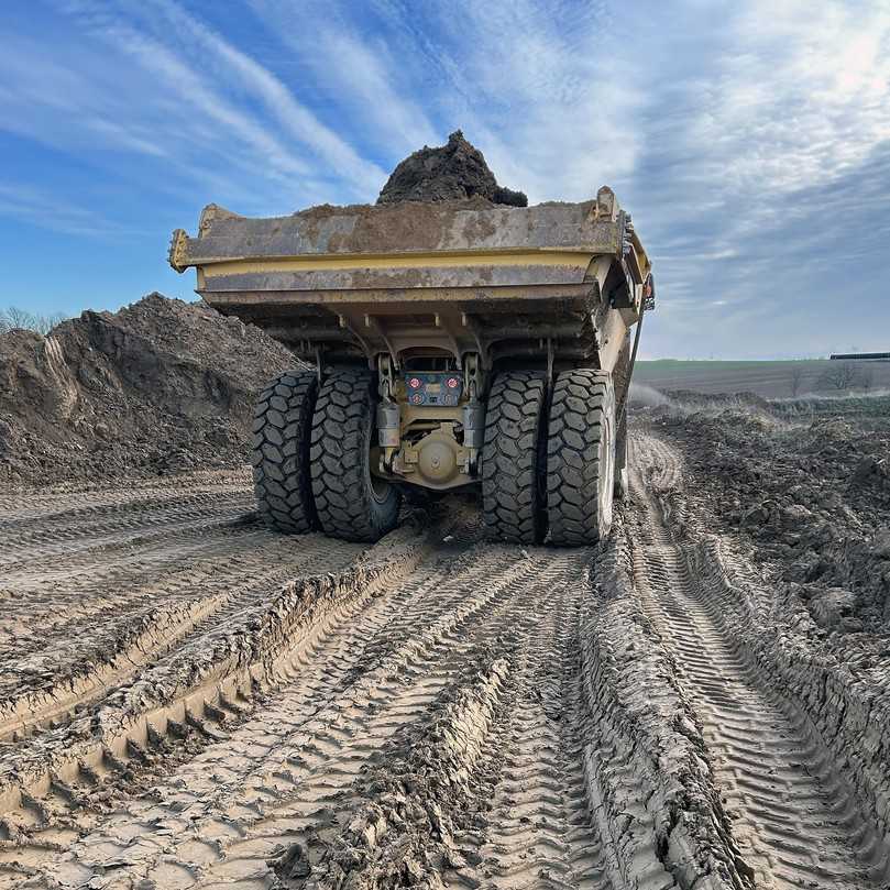 Bei der Abraumkampagne 2025 der Ostrauer Kalkwerke überzeugte der Bell B45E 4x4 mit guter Performance auf schwierigstem Terrain. | Foto: Bell Equipment Bei der Abraumkampagne 2025 der Ostrauer Kalkwerke überzeugte der Bell B45E 4x4 mit guter Performance auf schwierigstem Terrain. | Foto: Bell Equipment