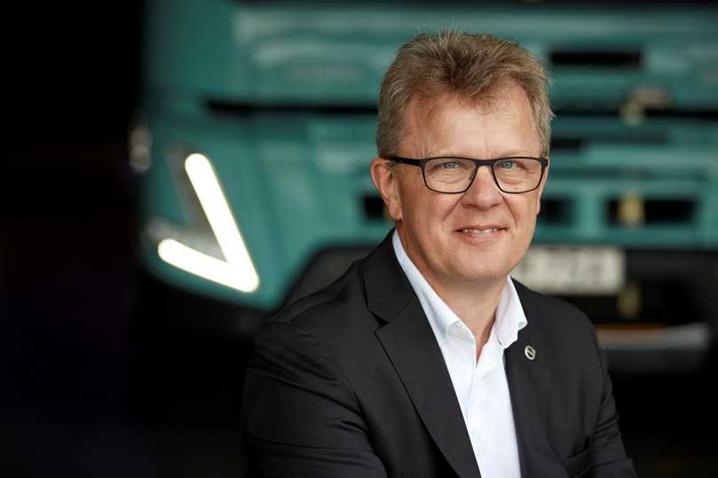 Volvo Trucks-Präsident Roger Alm freut sich bei den schweren E-Lkw über die Marktführerschaft in Europa und Nordamerika. | Foto: Volvo Trucks