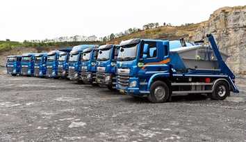 DAF-Baufahrzeuge: Showtime im Steinbruch