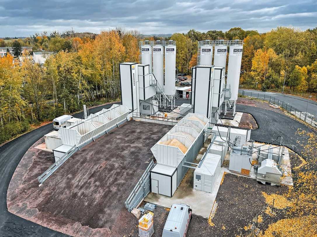 Neue Beton-Mischanlage "Mobilmix" für Baustellen von Liebherr