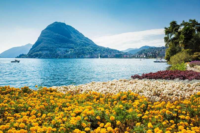 Sonnentag in Lugano am See. | Foto: Alfio Finocchiaro