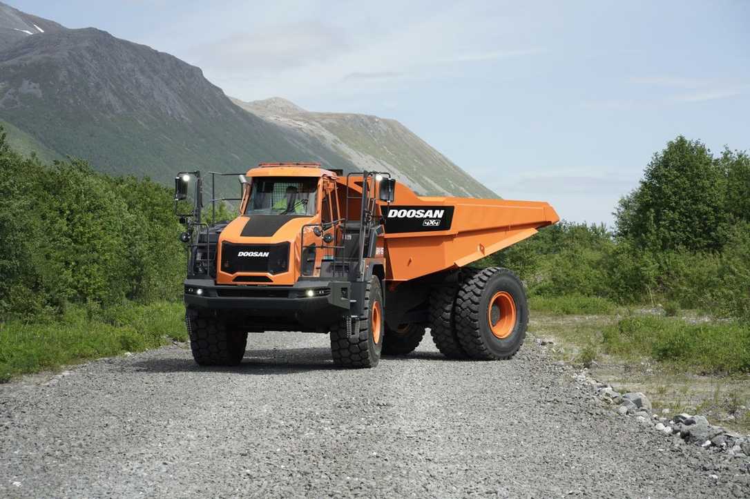 Doosan baut knickgelenkten 4x4-Zweiachser-Muldenkipper DA45-7