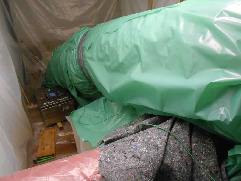 Geschütztes Linerende im sensiblen Bereich der Turbinenkammer | Foto: Swietelsky-Faber GmbH Geschütztes Linerende im sensiblen Bereich der Turbinenkammer | Foto: Swietelsky-Faber GmbH