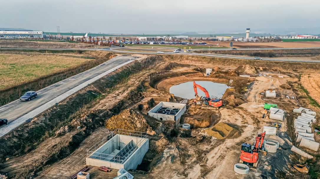 Gewerbepark Kassel Airport erhält Regenwasserbehandlungsanlage