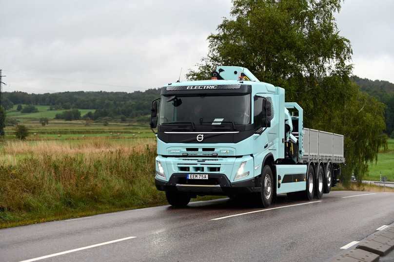 Volvo FMX Electric 8x4 Krankipper mit Pritsche | Foto: Volvo Trucks