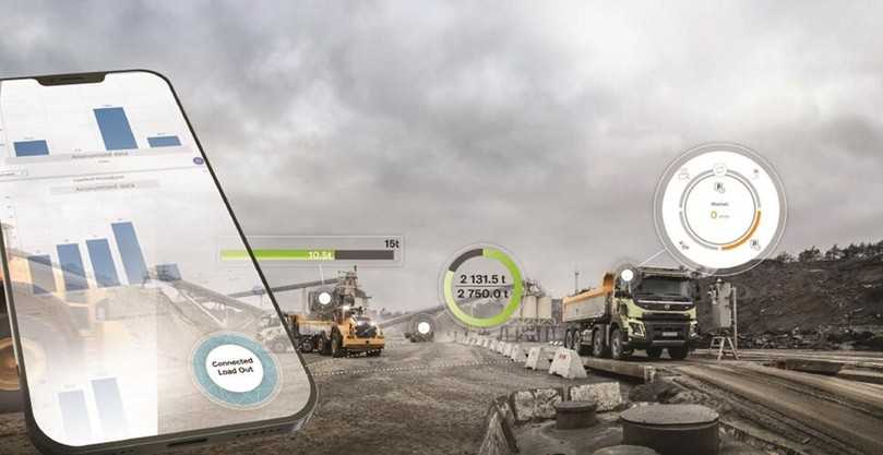 Das Assistenzsystem Connected Load Ou steht für Volvo-Radlader und -Bagger mit integriertem Wiegesystem und Load Assist bzw. Dig Assist zur Verfügung. | Foto: Volvo CE