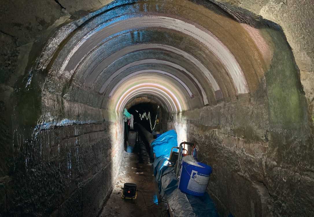 Dommel saniert Mischwasserkanal mit GFK-Halbschalen