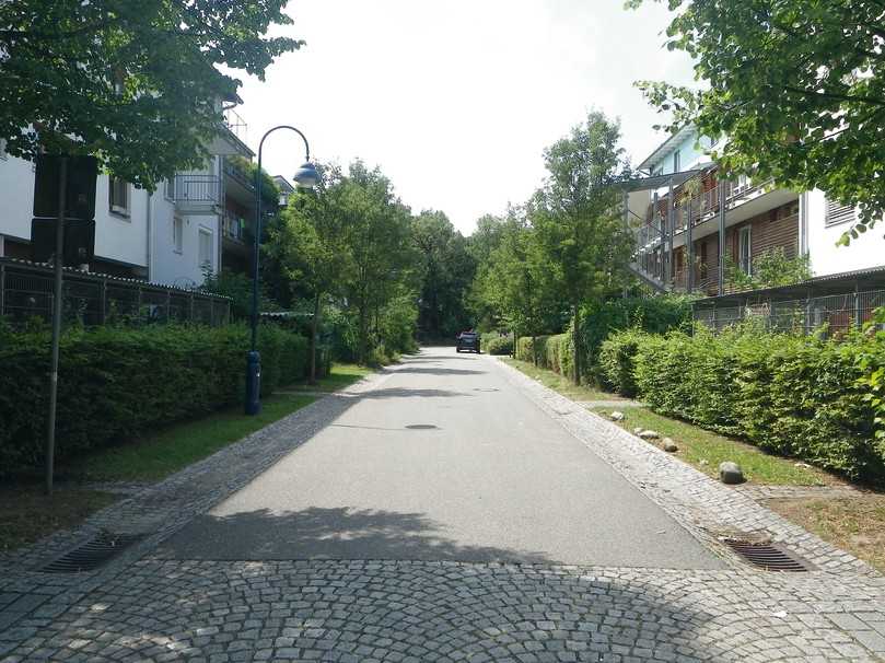 Straße in Freiburg-Vauban. | Foto: Mathias Uhl