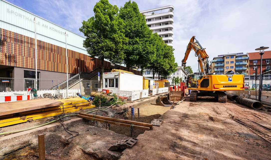 Parallelverbau von Euro Verbau beim Kanalneubau in der Kasseler Innenstadt