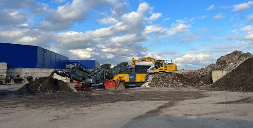 RM 120X optimiert die Bauschuttaufbereitung