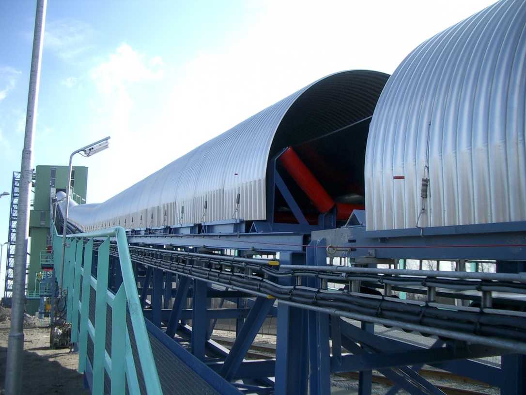 Achenbach Förderband-Hauben im Steinexpo 2023 Pavillon