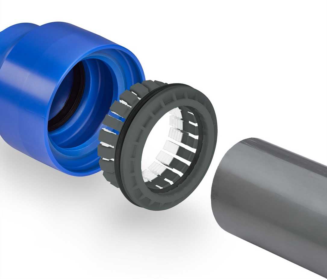 Alternative zu PVC: Neue PE-Steckverbindung für Druckrohrsysteme Alternative zu PVC: Neue PE-Steckverbindung für Druckrohrsysteme