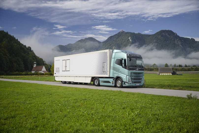 Der Volvo FH Electric geht recht leise auf Tour. Problematisch ist die Reichweite. | Foto: Volvo Trucks