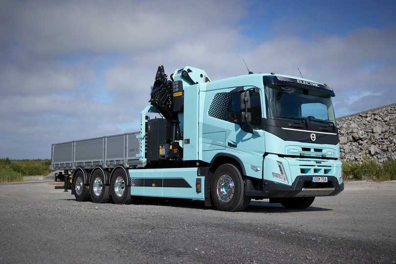 Maximal sechs Akkus speichern zusammen 540 kWh und bringen den FMX je nach Wetter, Einsatz und Fahrverhalten rund 200 km weit. | Foto: Quatex, Volvo Trucks