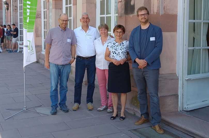 Die Referenten des Baumforums 2023: Albrecht Bühler (von links), Jochen Knappe, Anasthasia Wagner, Sabine Kurtz und Dr. Matthias Pallasch. | Foto: VGL BW