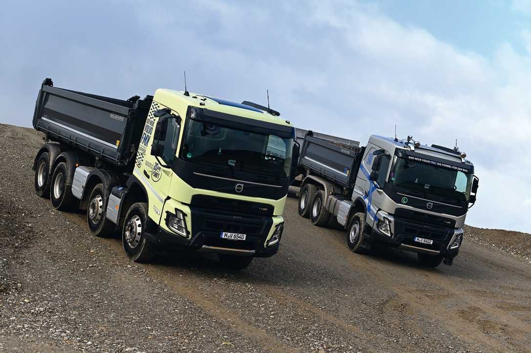 Doppel-Fahrtest: Drei- oder Vierachskipper Volvo FMX 6x4 und 8x4