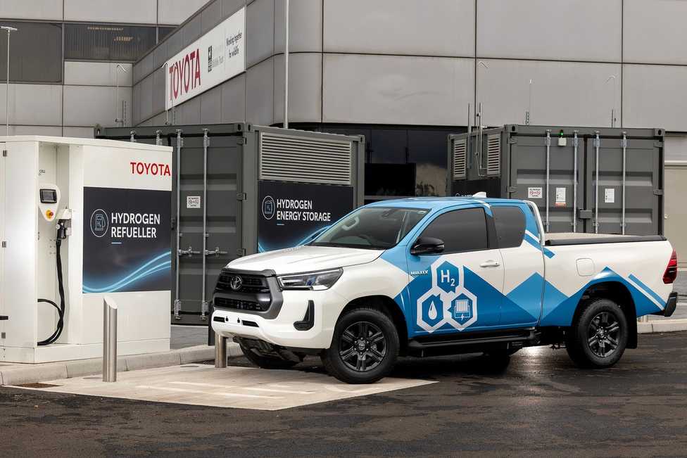 Pick-up Toyota Hilux ohne CO2-Emissionen dank Brennstoffzellen
