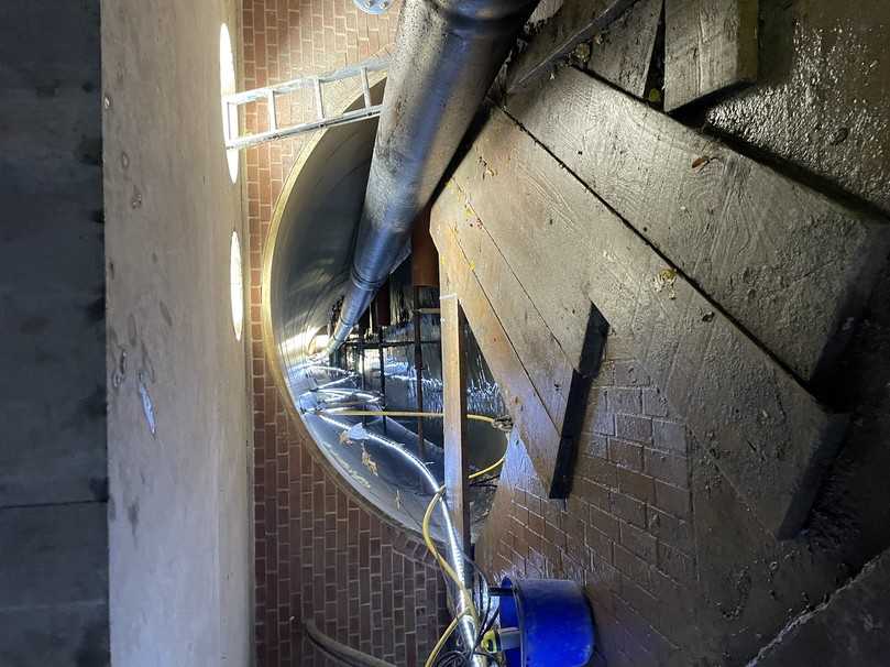 Einzug der Fernwärmeleitung | Foto: TeamBau Einzug der Fernwärmeleitung | Foto: TeamBau