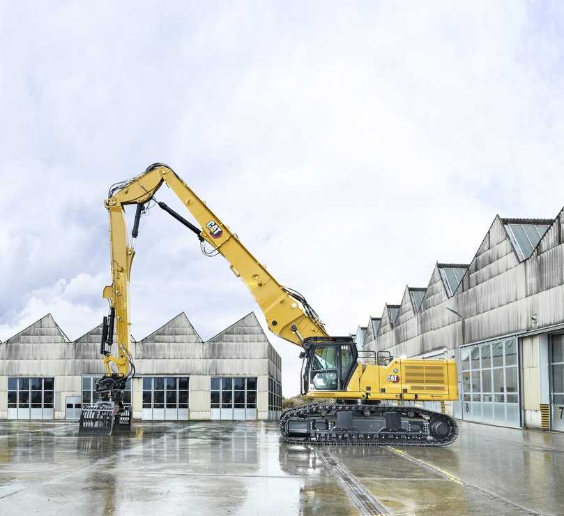 Einen festen Platz hat auf der Doppelmesse Recycling Aktiv/Tiefbau Live der Cat-Kettenbagger 340 UHD mit Pulverisierer MP332. | Foto: Zeppelin