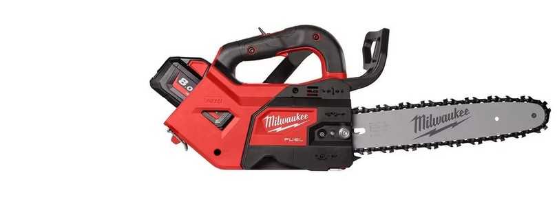 Milwaukee erweitert sein OPE-Sortiment für den GaLaBau und Forstarbeiten mit zwei baugleiche 18 Volt-Tophandle-Kettensägen mit 30 cm bzw. 35 cm Schwertlänge. | Foto: Milwaukee Milwaukee erweitert sein OPE-Sortiment für den GaLaBau und Forstarbeiten mit zwei baugleiche 18 Volt-Tophandle-Kettensägen mit 30 cm bzw. 35 cm Schwertlänge. | Foto: Milwaukee