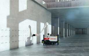 Roboter automatisiert Befestigungen auf Großbaustellen