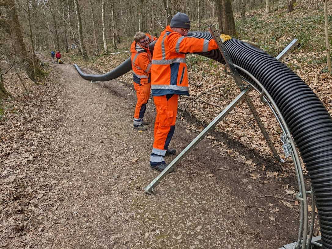 Sammler mit Flexirohr saniert: Umweltfreundliche Lösung fürs Murmelbachtal