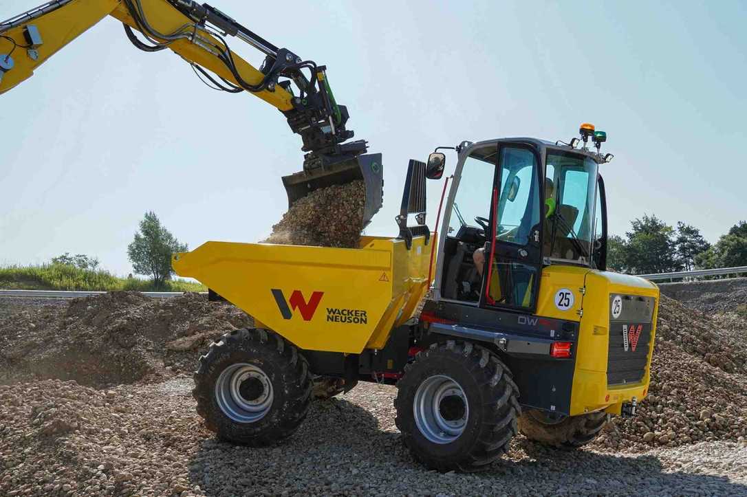 Wacker Neuson Baustellen-Dumper DW20, DW30, DW40, DW60 und DW90 und DV45 Multi View