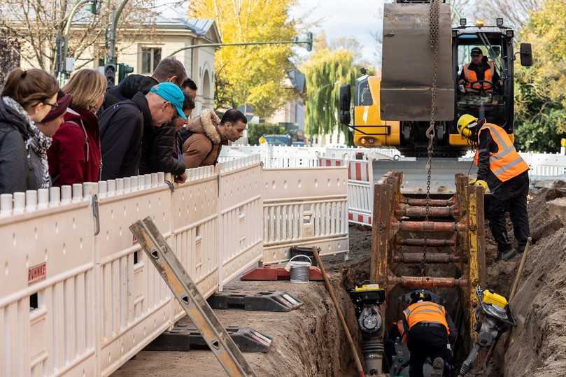 Exkursionen zu Baustellen gehören zum abwechslungsreichen Rahmenprogramm. | Foto: Aquanet