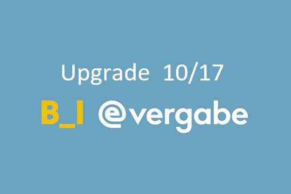 Upgrade: UVgO im B_I eVergabe-System umgesetzt