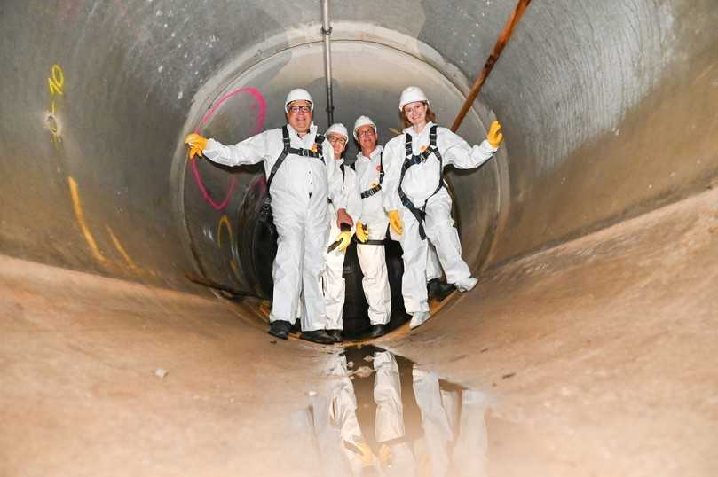 Bestens geeignet: IKT-Forschungskanal, 40 Meter lang, 2 Meter im Durchmesser und 4 Meter unter der Erde | Foto: IKT Bestens geeignet: IKT-Forschungskanal, 40 Meter lang, 2 Meter im Durchmesser und 4 Meter unter der Erde | Foto: IKT