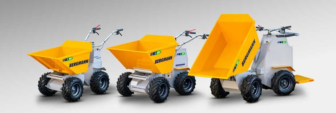 Neue Elektro-Dumper im Miniformat bei Bergmann