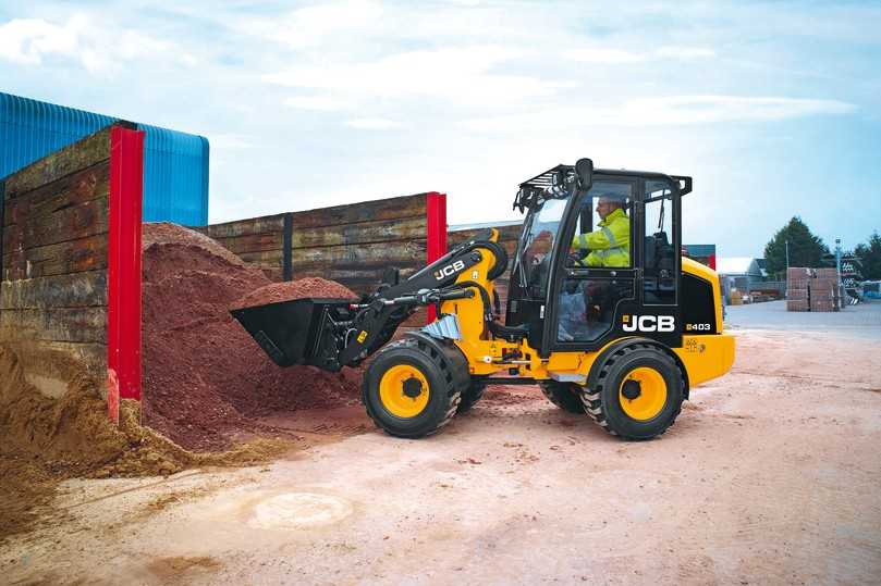 Der kompakte Radlader 403 soll auf der GaLaBau in Nürnberg präsentiert werden. | Foto: JCB