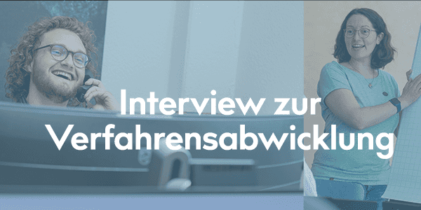 Patrick und Julia gehören zum Team Kundenservice, welches die Verfahrensabwicklung über B_I eVergabe durchführt.
