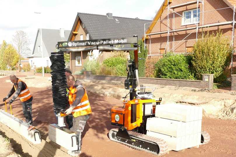 Das Optimas Vacu-Pallet-Mobil E kann bis zu 140 kg heben und bewegen. | Foto: Optimas