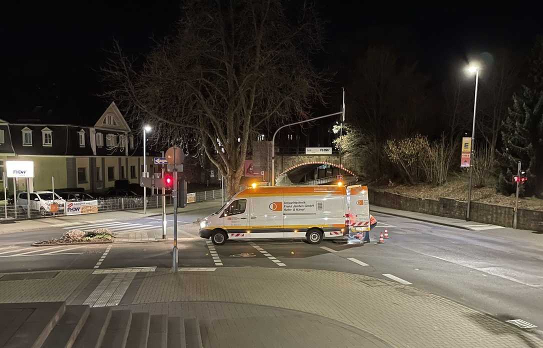 Hauptsammler-Inspektion und Abwasserumleitung in Bergisch Gladbach