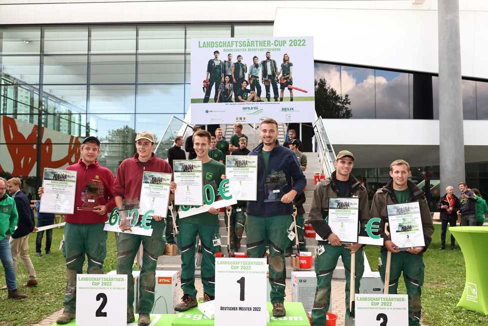 Sieger beim Landschaftsgärtner-Cup auf GaLaBau 2022
