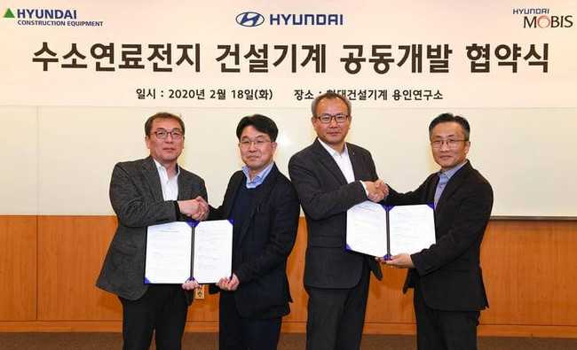 Brennstoffzellen-Bagger von Hyundai