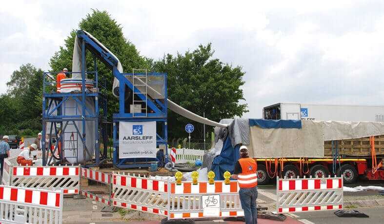 Vorbereitung der Inversion des Liners | Foto: bi/zu Eulenburg