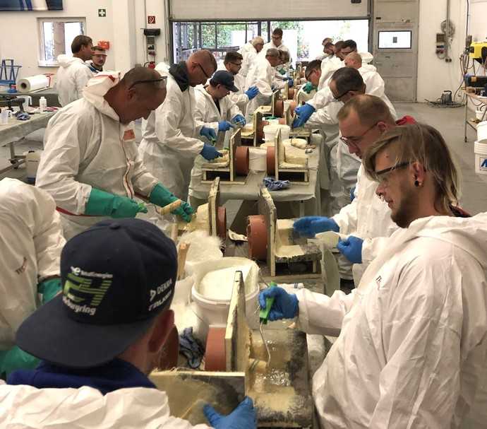 Praktische Ausbildung im Rahmen des CROM-GLA-Lehrgangs | Foto: MC-Bauchemie