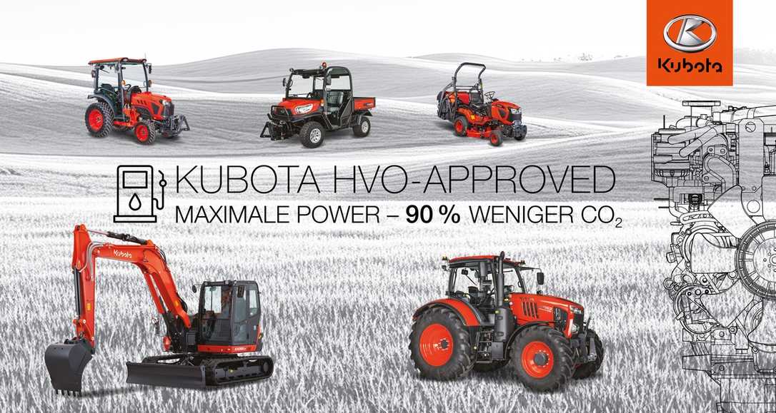 Kubota: Grünes Licht für HVO-Kraftstoff in Dieselmotoren