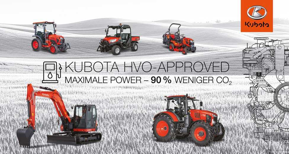 Kubota: Grünes Licht für HVO-Kraftstoff in Dieselmotoren