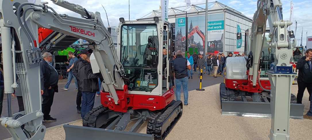 Takeuchi präsentiert drei neue Bagger