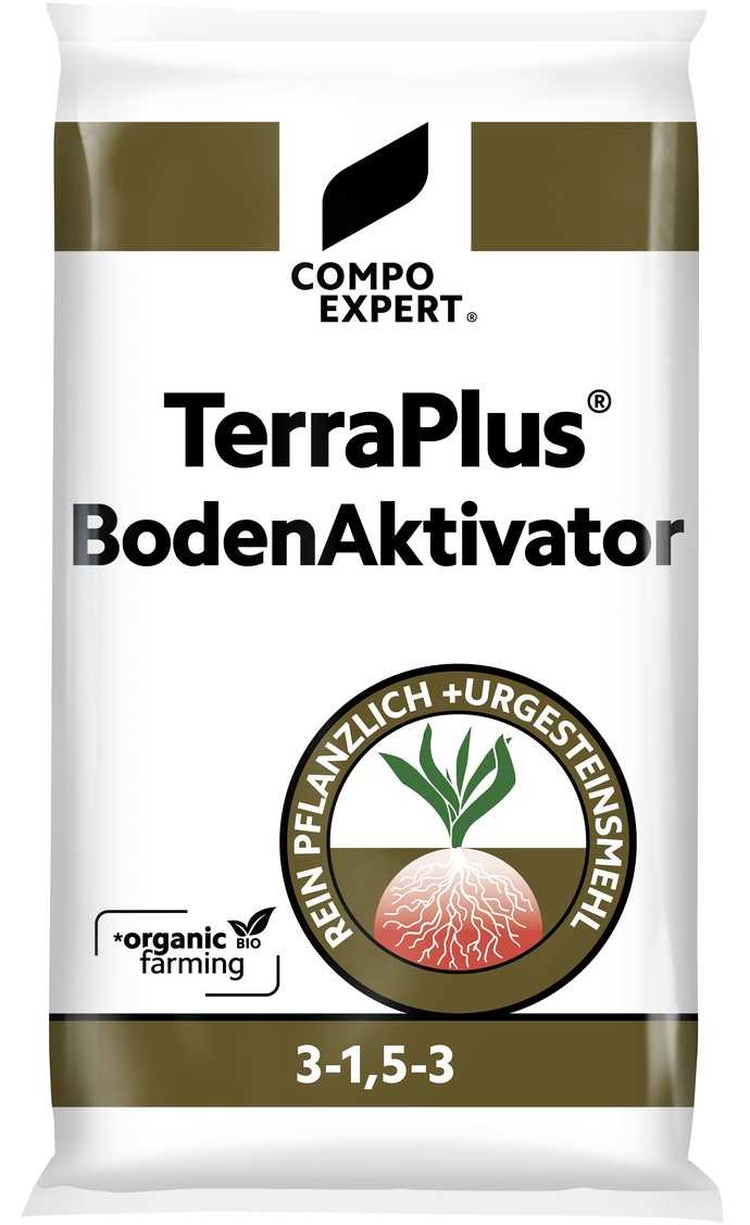 Fördert Bodenstruktur und Nährstoffspeicherung: „TerraPlus BodenAktivator". | Foto: Compo Expert